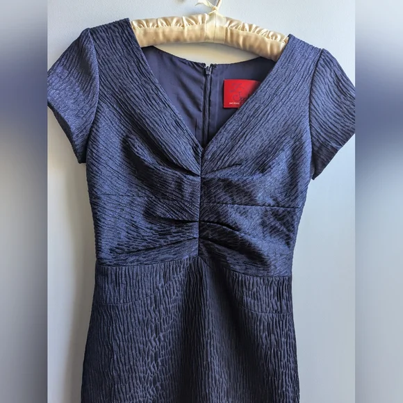 🎉HP🎉 EUC....Zac Posen Ruched Bodice Blue Dress Size 2 - Picture 2 of 9